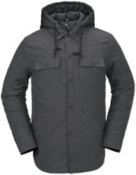 Volcom Insulated Riding Flannel Jacket - heather black